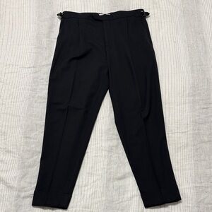 Reiss Men's Elegant Wool Blend Black Dress Pants